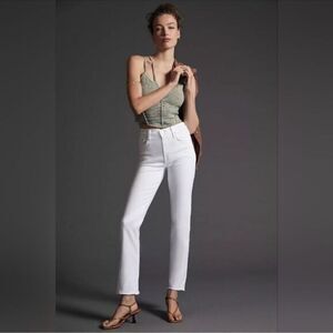 NWT EDWIN Women’s Bree High Rise Skinny Jeans Raw Hem Optic White - Size 29
